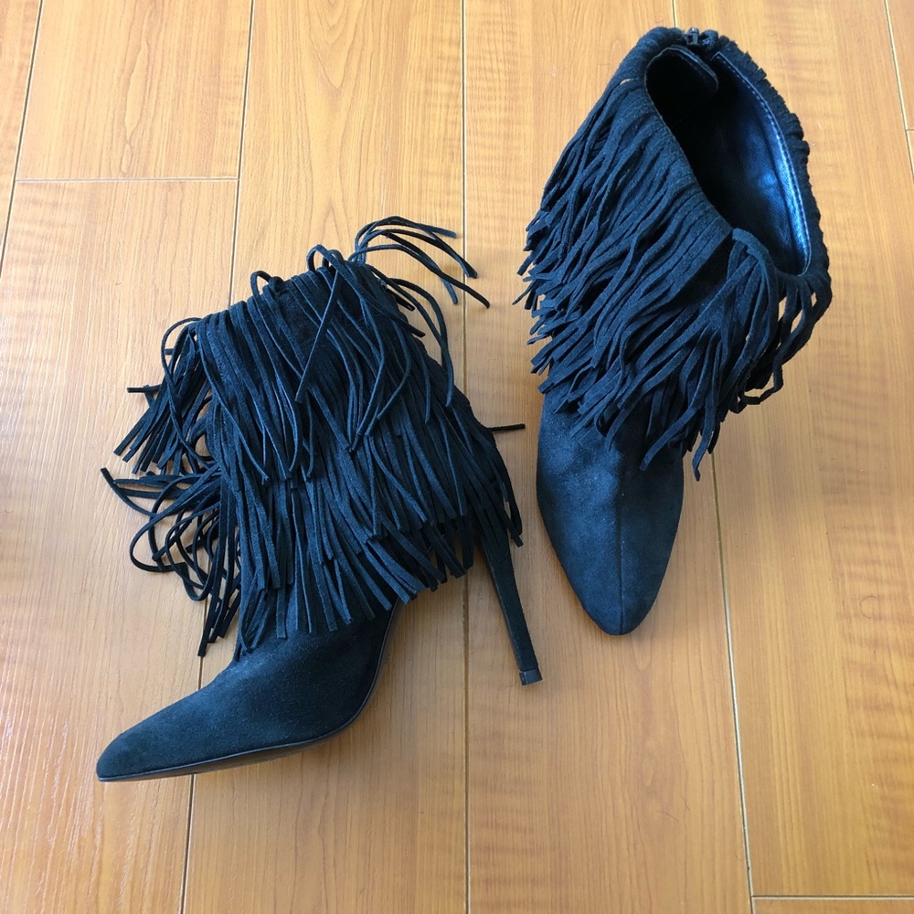 Fringe Ankle Booties